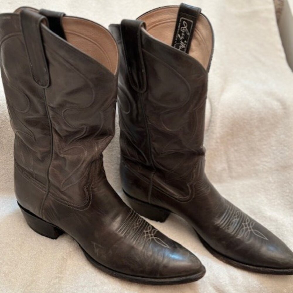 Larry Mahan - Gray leather boots